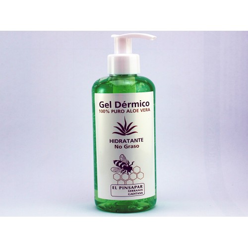 Gel dérmico de aloe vera 100% puro.